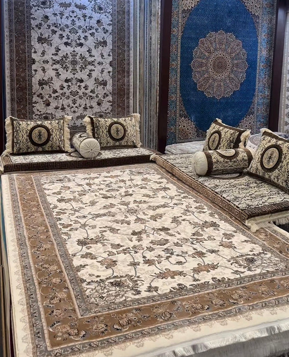 Kashmir and 2 Toshak Set - Cream