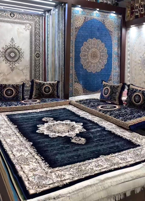 Kashmir and 2 Toshak Set - Dark Blue