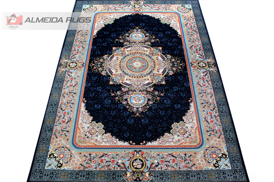 1200 Reeds 1200 Reeds Alis - Dark Blue — Almeida Rugs