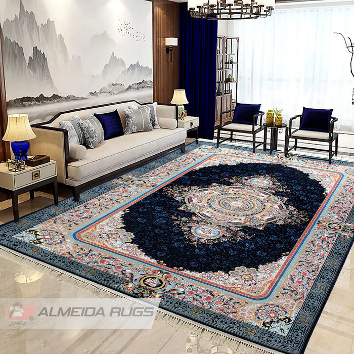 1200 Reeds 1200 Reeds Alis - Dark Blue — Almeida Rugs